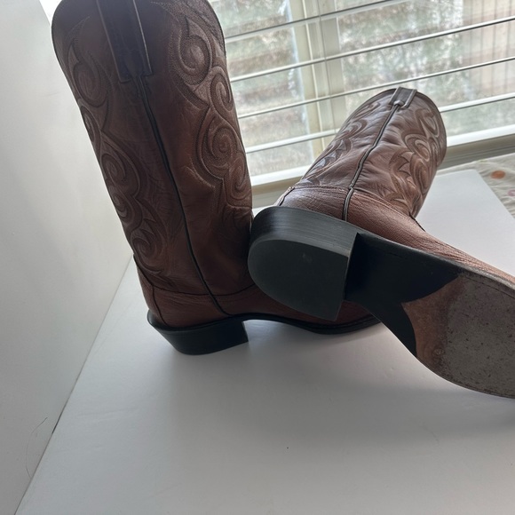 Dan Post western cowboy boots snake/ leather size 11D - Picture 6 of 7